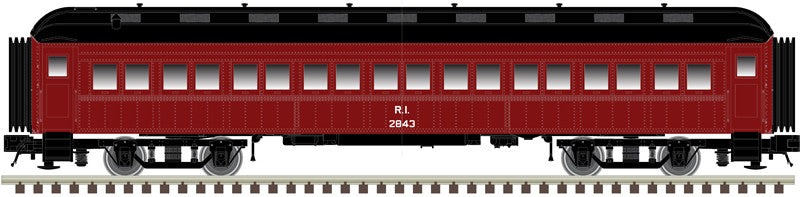 Atlas Trainman N 50006239 ACF 60' Passenger Coach Rock Island RI #2845