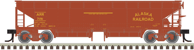 Atlas Master N 50006602 70-Ton Hart Ballast Car Alaska Railroad ARR #7159
