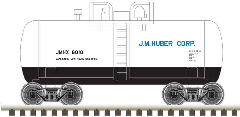 Atlas Trainman N 50006879 Beer Can Shorty Tank Car JM Huber JMHX #6004