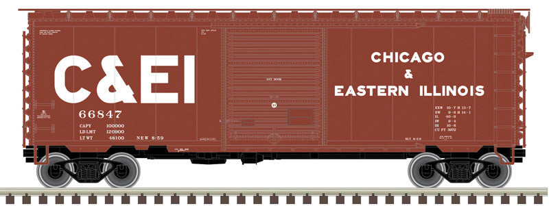 Atlas Master N 50007353 40' PS-1 Box Car Chicago and Eastern Illinois C&EI #66864