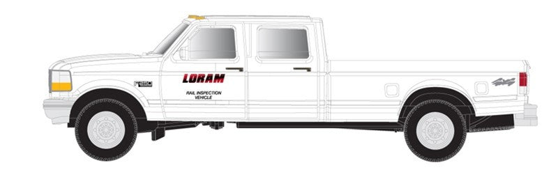 Atlas N 60000158 Ford F-250/350 Pickup Trucks White 'Loram' 2-Pack