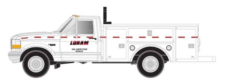 Atlas N 60000158 Ford F-250/350 Pickup Trucks White 'Loram' 2-Pack