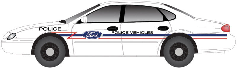Atlas N 60000166 1996 Ford Taurus 4-Door Sedan Police Demonstrator 2-Pack