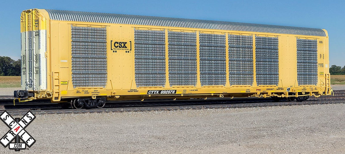 ScaleTrains Rivet Counter N SXT32692 Gunderson Multi-Max Autorack CSX 'Boxcar Logo' CTTX #692585