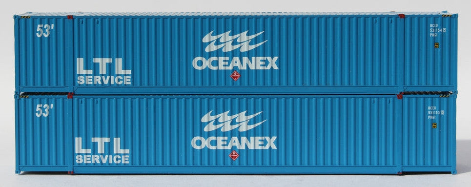 Jacksonville Terminal Company N 535019 Ocean 53' Corrugated Side Containers OCEANEX 'large LTL' 2-Pack