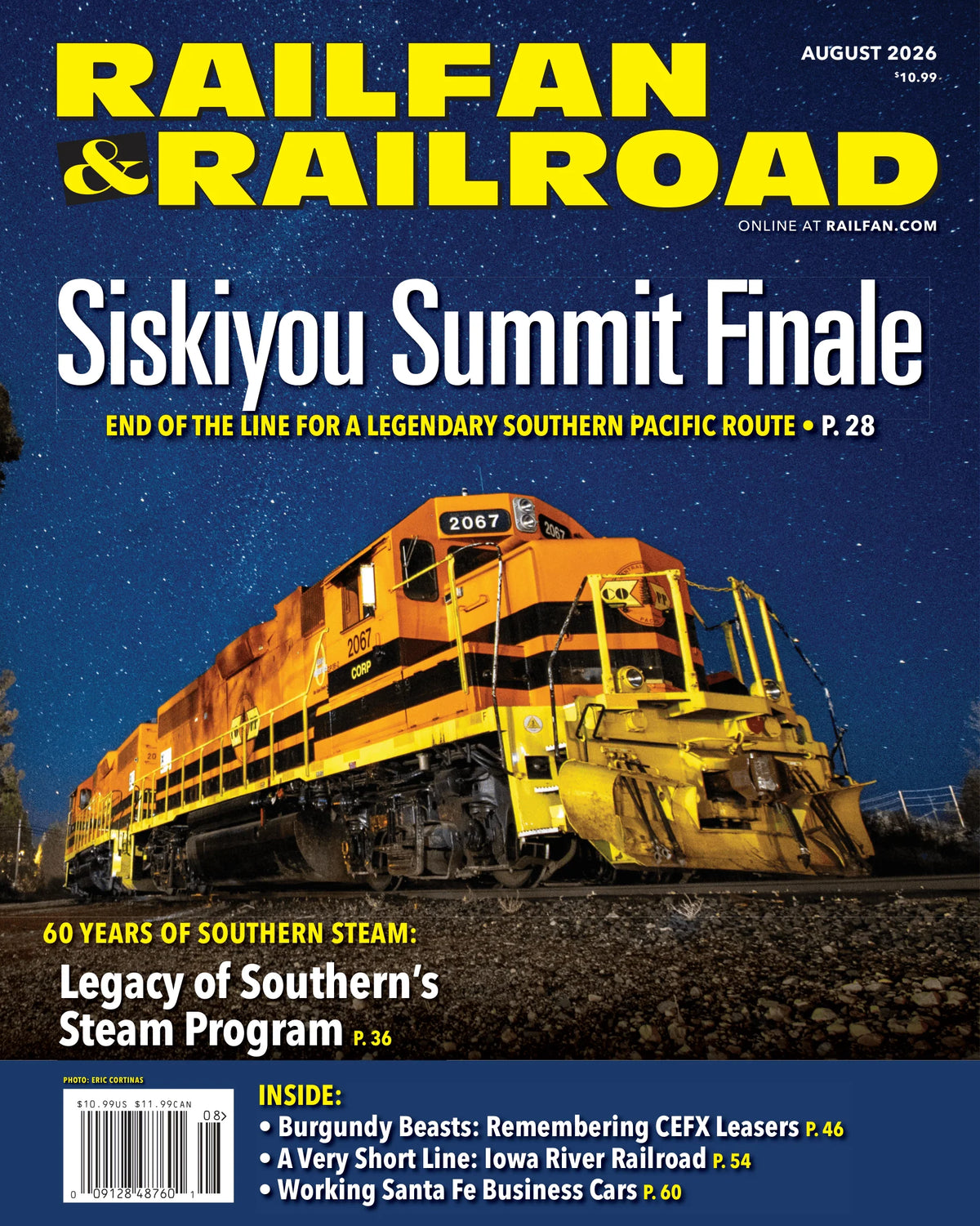 Railfan & Railroad Magazine August 2026