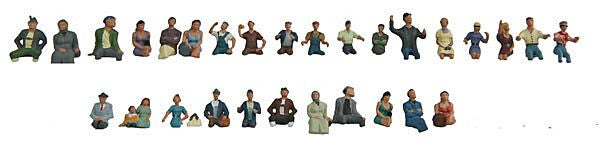 Walthers SceneMaster HO 949-6034 Seated Coach Passengers - 30 pcs