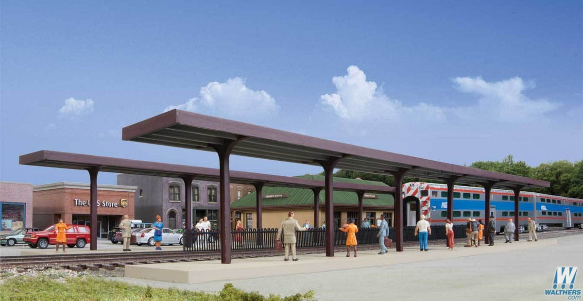 Walthers Cornerstone HO 933-4099 Suburban Station Platforms - Kit
