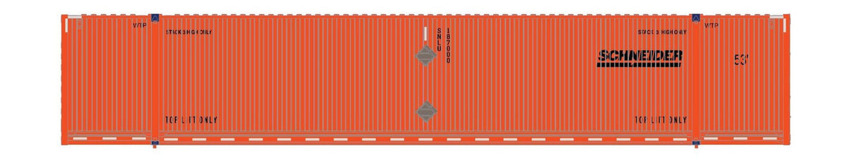 ScaleTrains Operator N SXT11680 CIMC 53' Corrugated Dry Container Schneider SNLU #187015