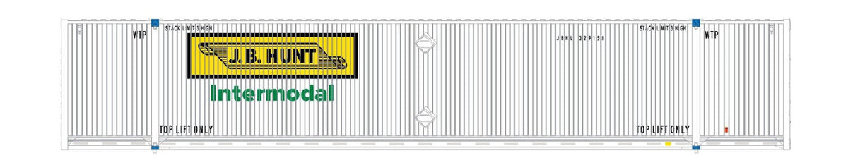 ScaleTrains Operator N SXT11683 CIMC 53' Corrugated Dry Container JB Hunt 'Large Logo' JBHU #329158