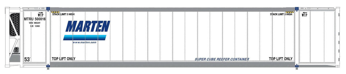 ScaleTrains Operator N SXT11756 CIMC 53' Reefer Container Marten MTLU 3-Pack