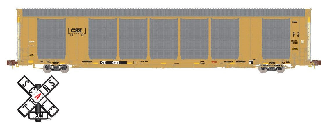 ScaleTrains Rivet Counter N SXT32692 Gunderson Multi-Max Autorack CSX 'Boxcar Logo' CTTX #692585