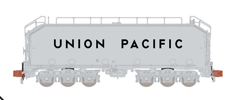 ScaleTrains Rivet Counter N SXT32897 Union Pacific MOW Diesel Fuel Tender Silver with Silver Trucks Un-Numbered
