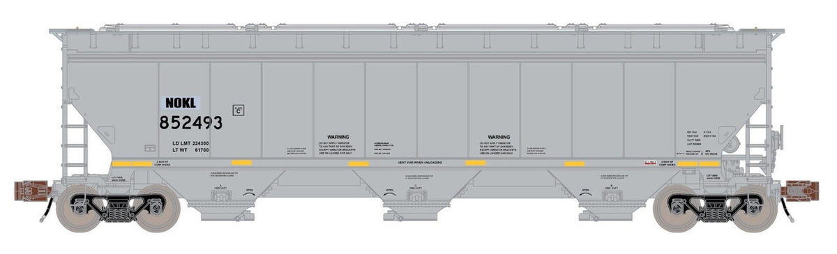 ScaleTrains Rivet Counter N SXT33259 Gunderson 5188 cf Covered Hopper, Northwestern Oklahoma Railroad NOKL #852493