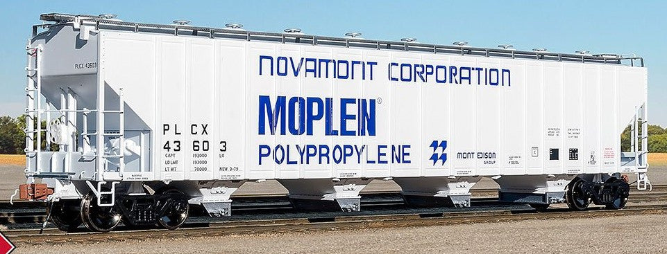 ScaleTrains Rivet Counter HO SXT33684 Pullman-Standard 5820 Covered Hopper Pullman Leasing 'Novamont' PLCX #43623