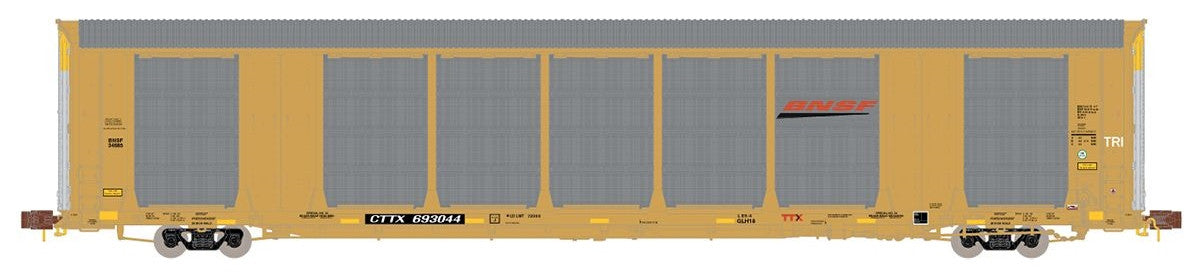 ScaleTrains Rivet Counter N SXT33725 Gunderson Multi-Max Autorack BNSF 'Yellow' CTTX #693159