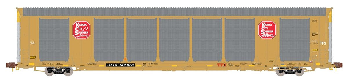 ScaleTrains Rivet Counter N SXT33749 Gunderson Multi-Max Autorack Kansas City Southern 'Yellow' CTTX #695167