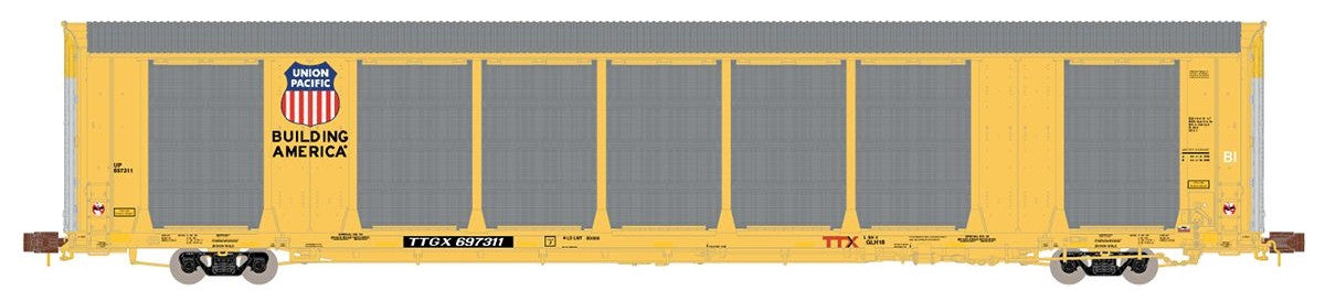 ScaleTrains Rivet Counter N SXT33766 Gunderson Multi-Max Autorack Union Pacific 'Building America' TTGX #697325