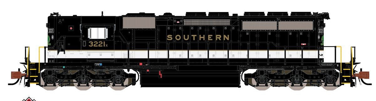 ScaleTrains Rivet Counter N SXT33809 DCC/ESU LokSound V5 Equipped EMD SD40-2 Locomotive Southern High Hood 'Gold Lettering' SOU #3224J