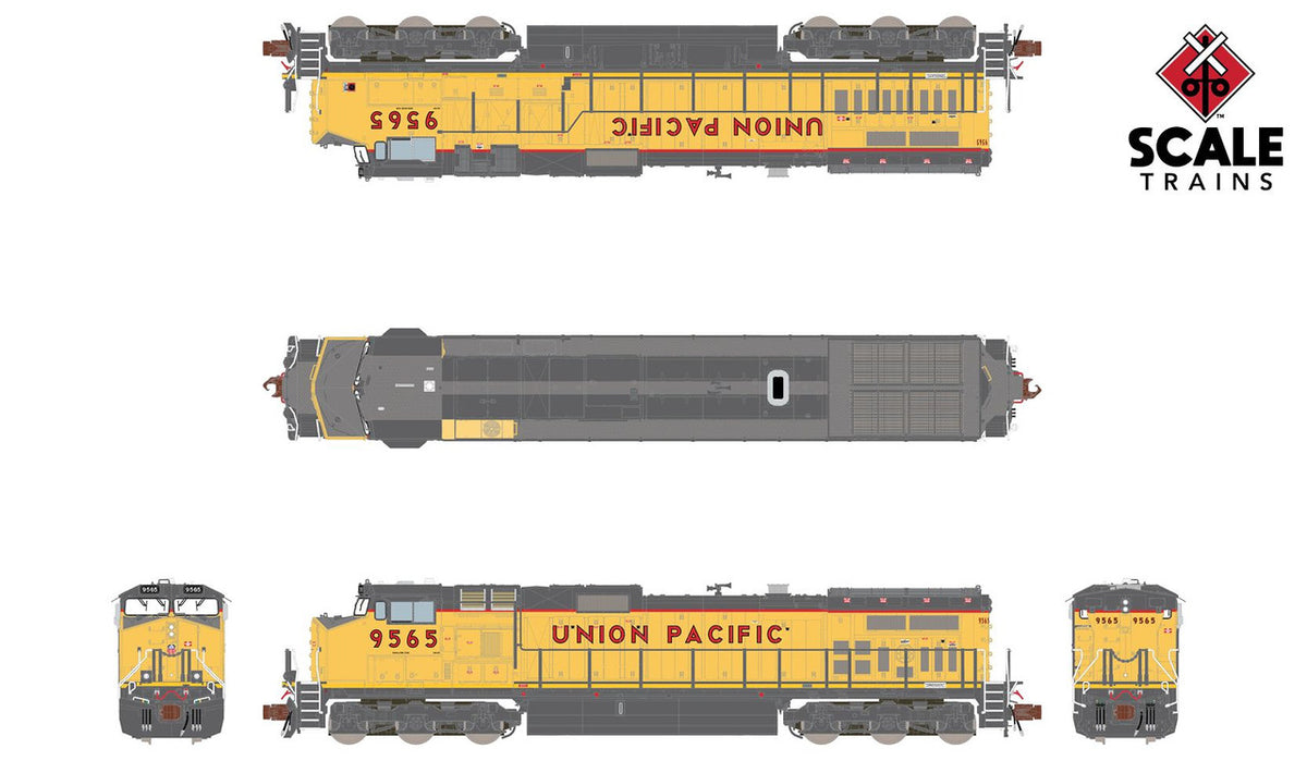 ScaleTrains Rivet Counter N SXT38547 DCC/ESU LokSound 5 Equipped GE DASH 9-44CW Locomotive Union Pacific UP #9572