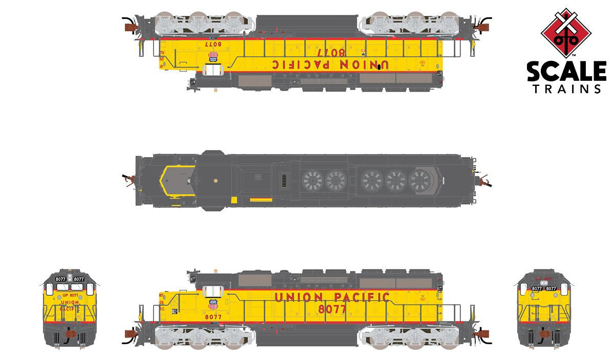 ScaleTrains Rivet Counter N SXT38617 DCC/ESU LokSound V5 Equipped EMD SD40-2 Locomotive Union Pacific 'Fast Forty' UP #8099
