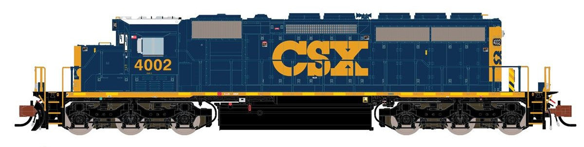 ScaleTrains Rivet Counter N SXT38623 DCC/ESU LokSound V5 Equipped EMD SD40-3 Locomotive CSX 'YN3 Scheme' CSX #4012