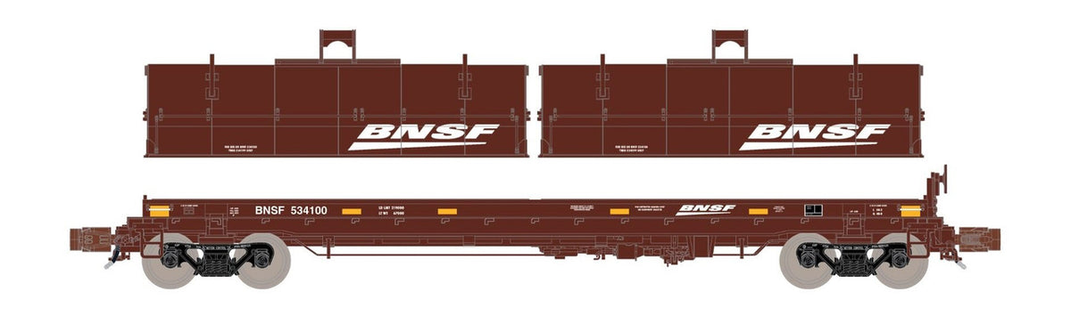 ScaleTrains Rivet Counter N SXT38639 Thrall 48' 2-Hood Coil Steel Car BNSF 'Wedge' BNSF #534110
