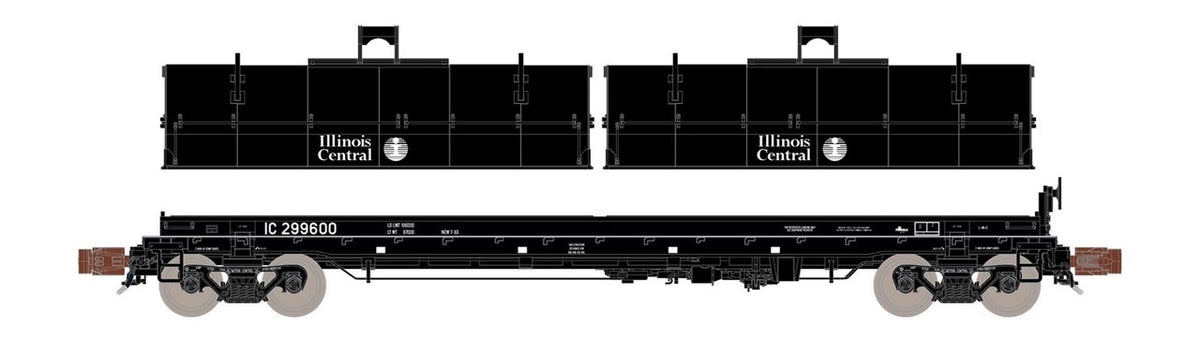 ScaleTrains Rivet Counter N SXT38651 Thrall 48' 2-Hood Coil Steel Car Illinois Central IC #299609
