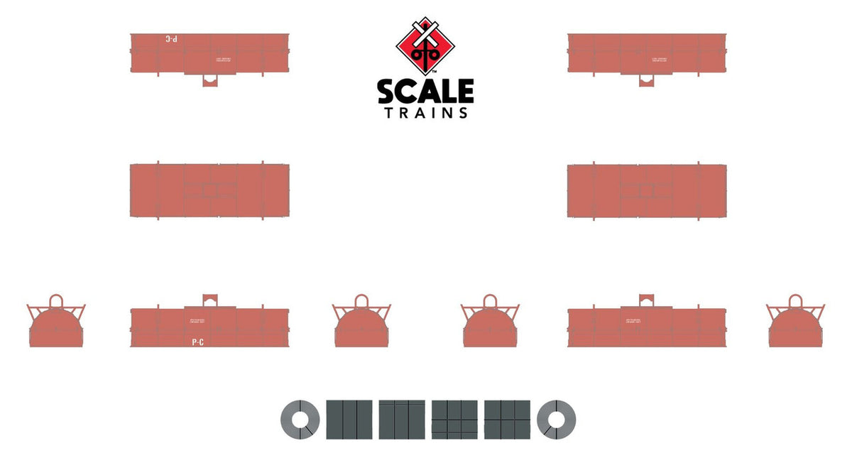 ScaleTrains Rivet Counter N SXT38669 Thrall 48' 2-Hood Coil Steel Car CTRN 'Distressed' CTRN #500077
