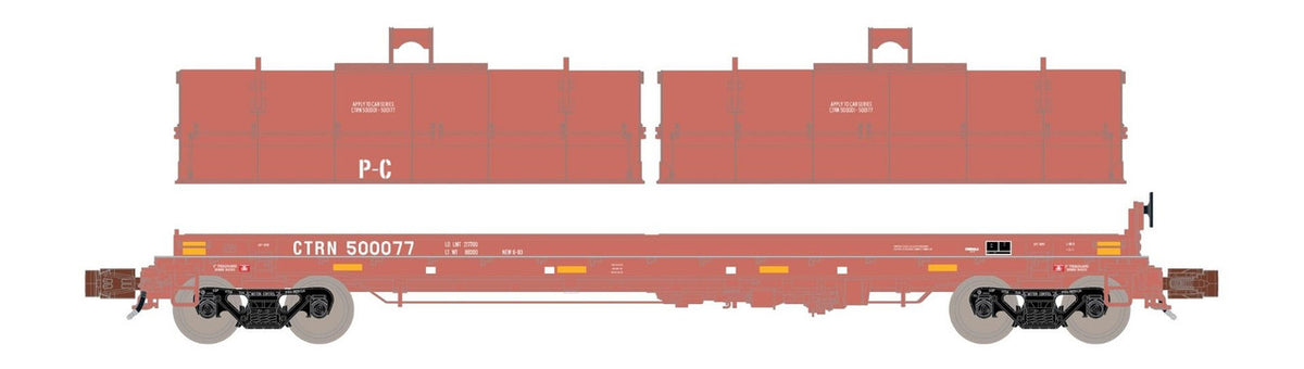 ScaleTrains Rivet Counter N SXT38669 Thrall 48' 2-Hood Coil Steel Car CTRN 'Distressed' CTRN #500077