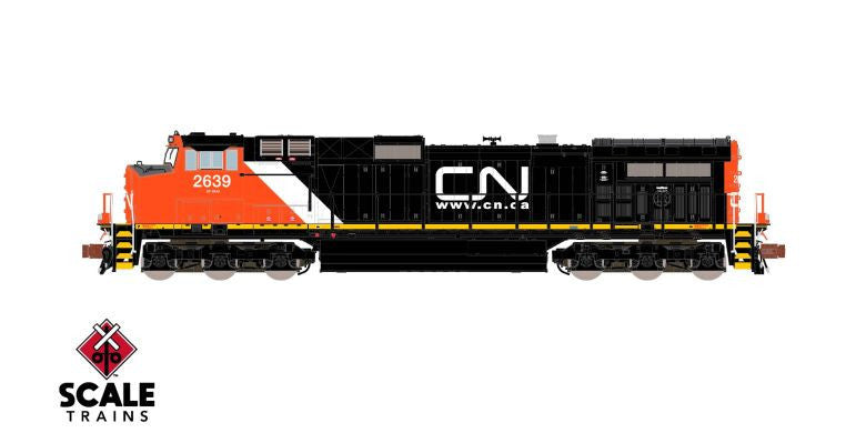 ScaleTrains Rivet Counter N SXT38694 DCC Ready GE DASH 9 Canadian National 'Website Scheme' CN #2639