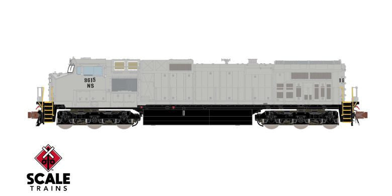 ScaleTrains Rivet Counter N SXT38718 DCC Ready GE DASH 9 Norfolk Southern 'Primer' NS #9615