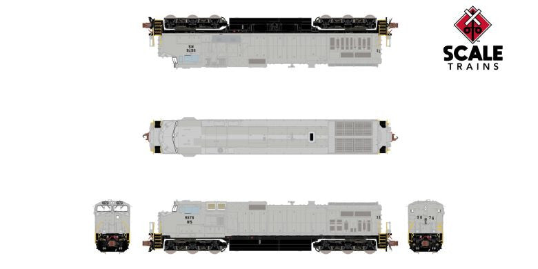 ScaleTrains Rivet Counter N SXT38720 DCC Ready GE DASH 9 Norfolk Southern 'Primer' NS #9676
