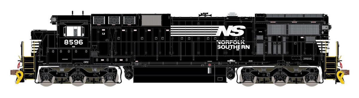 ScaleTrains Rivet Counter N SXT39158 DCC Ready GE C39-8 Locomotive Phase II Norfolk Southern 'As Built w/Yellow Plow' NS #8596