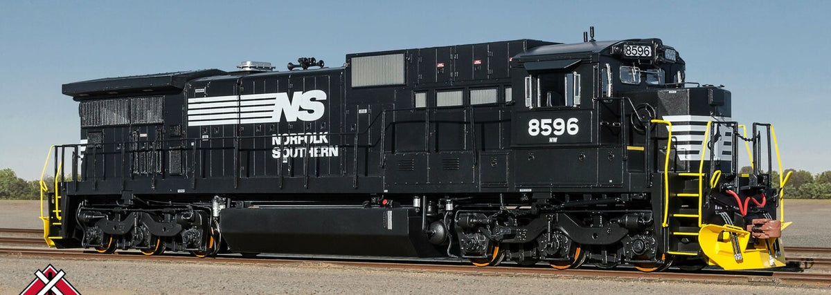 ScaleTrains Rivet Counter N SXT39158 DCC Ready GE C39-8 Locomotive Phase II Norfolk Southern 'As Built w/Yellow Plow' NS #8596