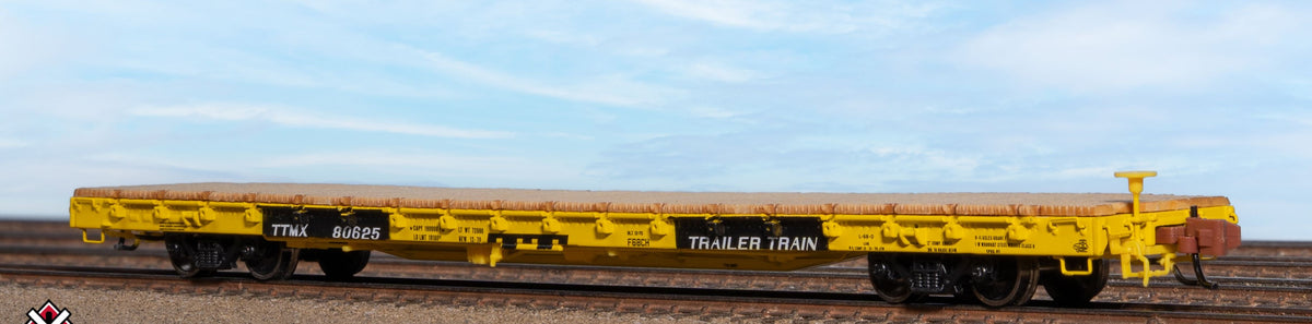 ScaleTrains Rivet Counter N SXT39017 BSC F68CH Flatcar Trailer Train/As Delivered TTMX #80632