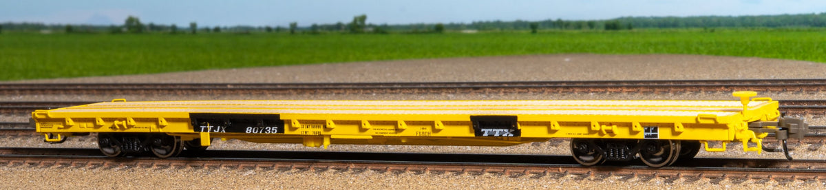 ScaleTrains Rivet Counter N SXT39036 BSC F68DH Flatcar Trailer Train/Speed Logo TTJX #80741