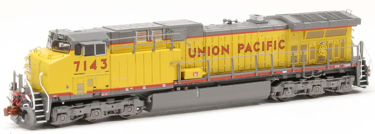 ScaleTrains Rivet Counter N SXT39139 DCC/ESU LokSound V5 Equipped GE AC4400CW Locomotive Union Pacific w/Red Sill Stripe UP #7143