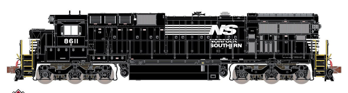 ScaleTrains Rivet Counter N SXT39162 DCC Ready GE C39-8 Locomotive Phase II Norfolk Southern 'As Built' NS #8611