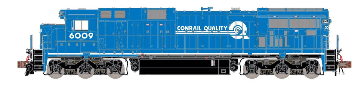ScaleTrains Rivet Counter N SXT39185 DCC/ESU Loksound 5 Equipped GE C39-8 Locomotive Phase III Conrail 'Quality' w/Ditch Lights CR #6009