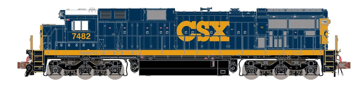 ScaleTrains Rivet Counter N SXT39190 DCC Ready GE C39-8 Locomotive Phase III CSX 'YN3' CSX #7483