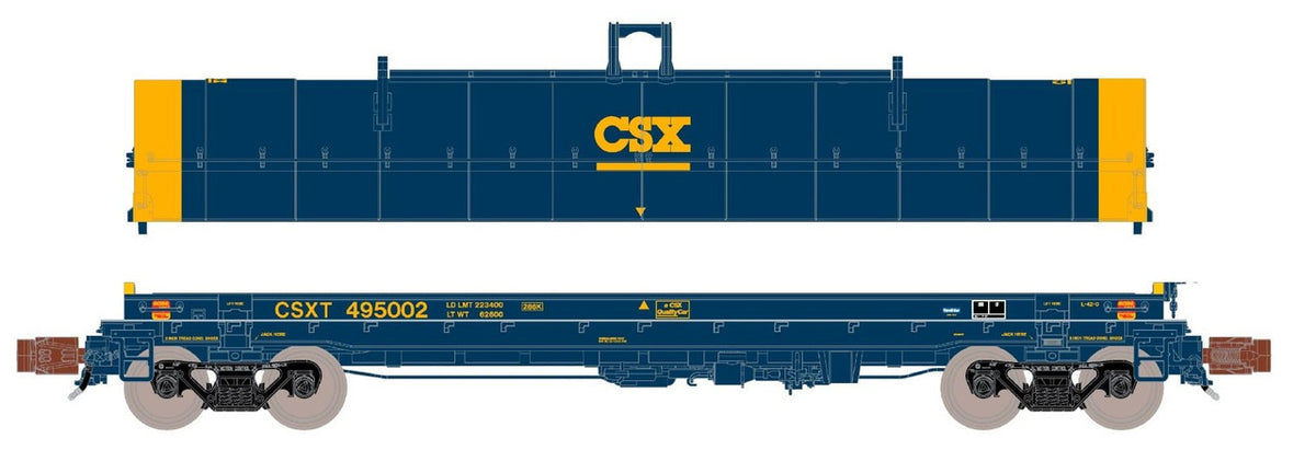ScaleTrains Rivet Counter N SXT39268 Thrall-Trinity 42' Single Hood Coil Car CSX #495047