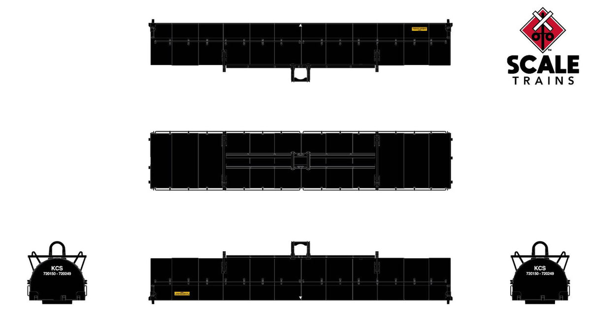 ScaleTrains Rivet Counter N SXT39275 Thrall-Trinity 42' Single Hood Coil Car Kansas City Southern KCS #720150