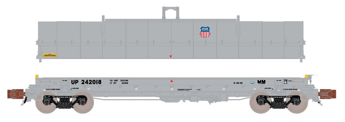 ScaleTrains Rivet Counter N SXT39283 Thrall-Trinity 42' Single Hood Coil Car Union Pacific UP #242018