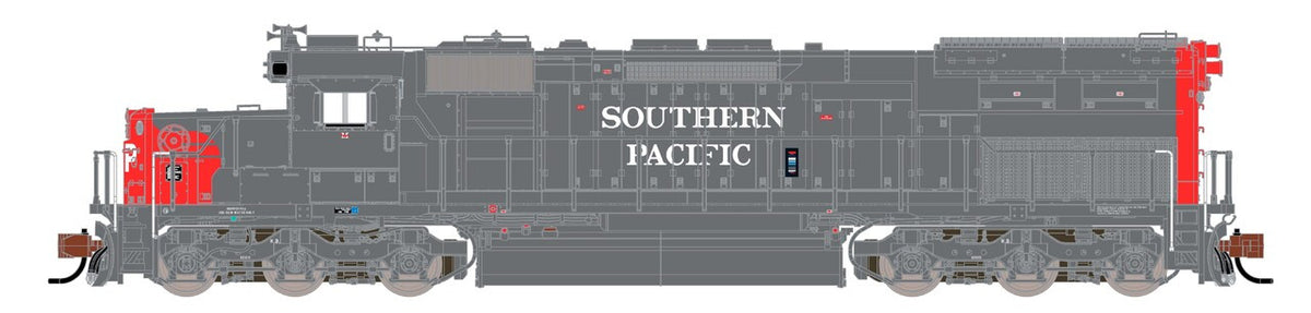 ScaleTrains Rivet Counter N SXT39583 DCC/ESU LokSound Equipped EMD SD40T-2 Southern Pacific 'As Delivered w/123" Snoot Nose' SP No #