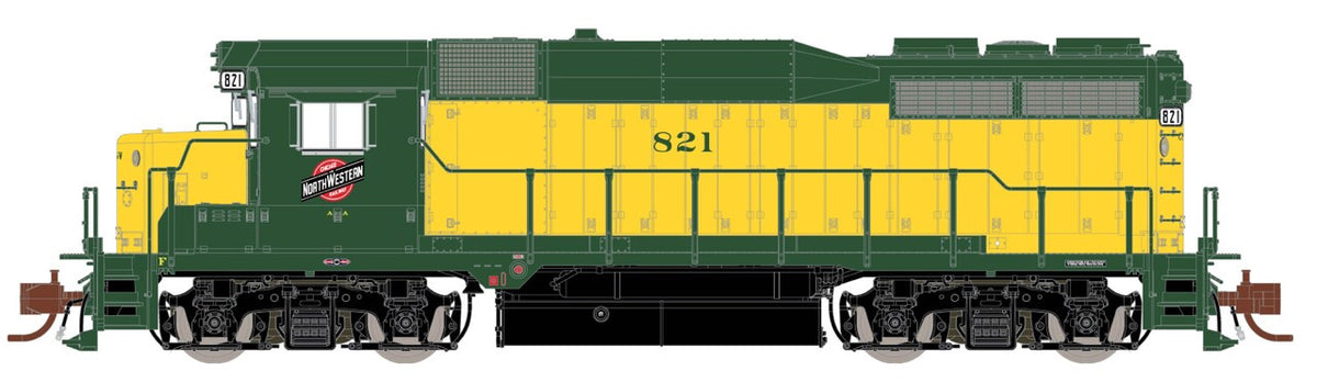 ScaleTrains Rivet Counter N SXT39947 DCC/ESU LokSound 5 Equipped EMD GP30 Locomotive Chicago & NorthWestern "OY" Scheme Repaint CNW #821