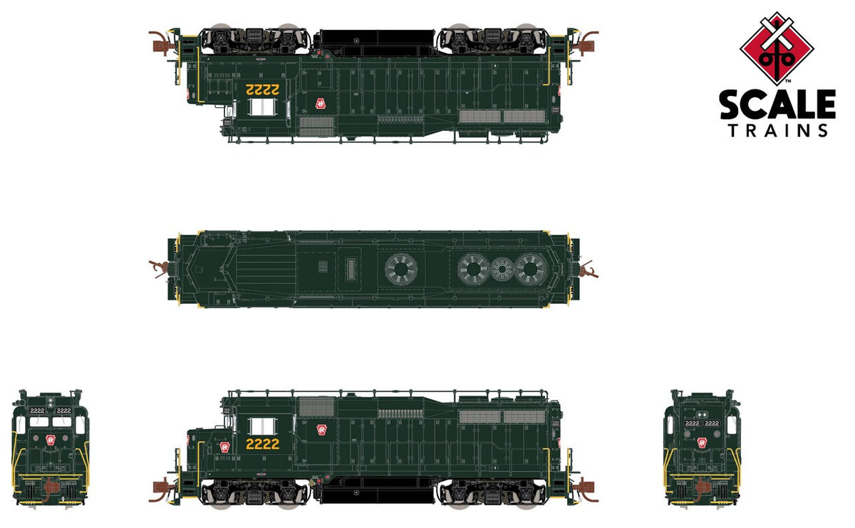 ScaleTrains Rivet Counter N SXT39971 DCC/ESU LokSound 5 Equipped EMD GP30 Locomotive Pennsylvania Railroad with Trainphone PRR #2222