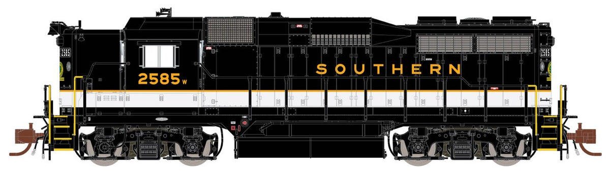 ScaleTrains Rivet Counter N SXT39983 DCC/ESU LokSound 5 Equipped EMD GP30 Locomotive Southern/Dulux "Partial Barricade Striping" SOU #2585