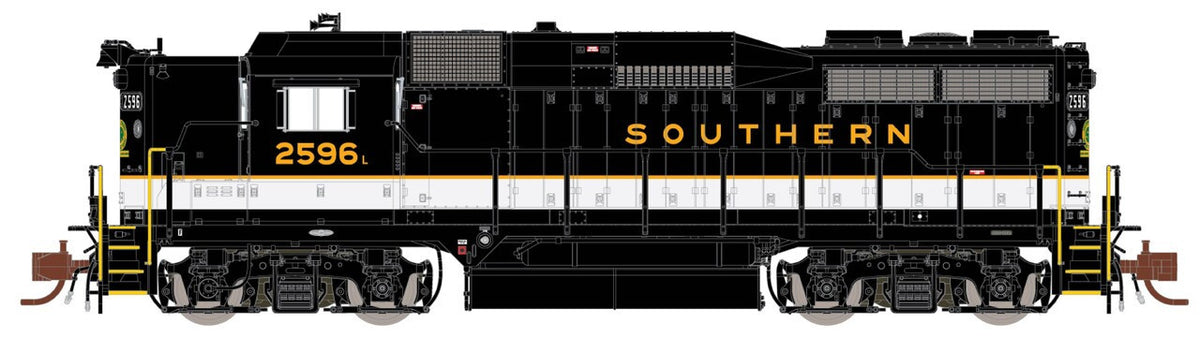 ScaleTrains Rivet Counter N SXT39990 DCC Ready EMD GP30 Locomotive Southern/Dulux "Full Barricade Striping" SOU #2596