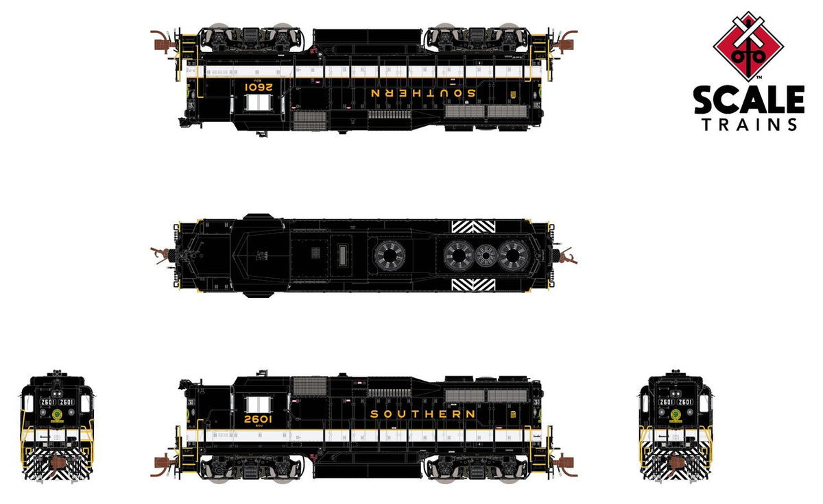 ScaleTrains Rivet Counter N SXT39994 DCC Ready EMD GP30 Locomotive Southern/North Carolina Transportation Museum #2601